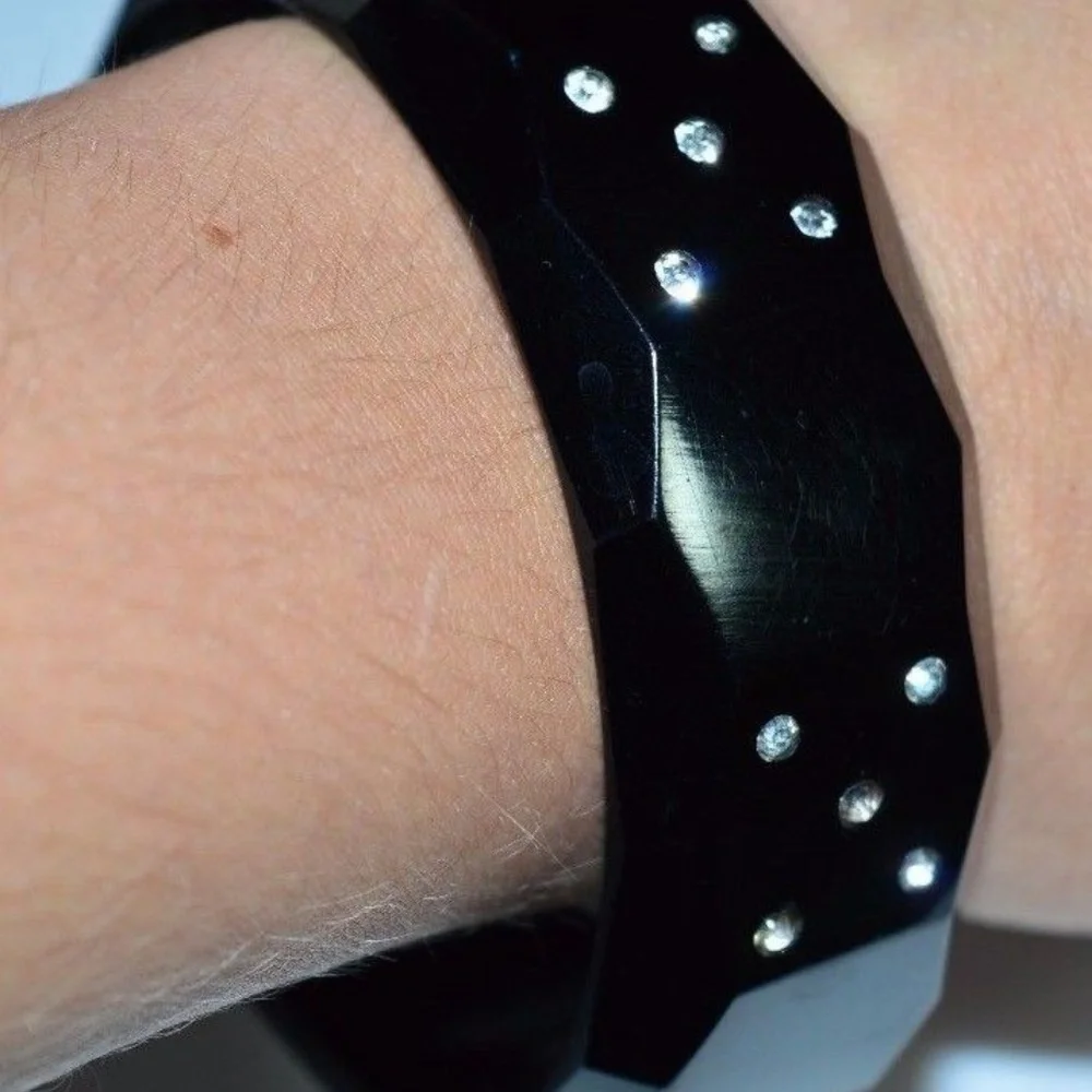 Bakelite Rhinestone Bracelet
